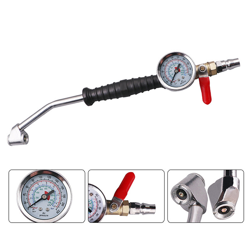 Tyre Pressure Gauge - Tire Inflator Rod For Car Truck