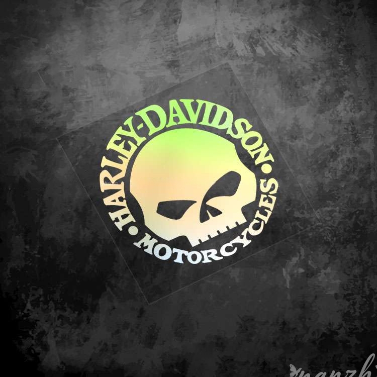 Motorcycle Gear Brands - Riding Protective Gear Skull Stickers Retro