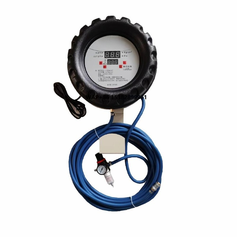 Tyre Pressure Gauge - Automatic Metal Tyre Inflator Machine Dual