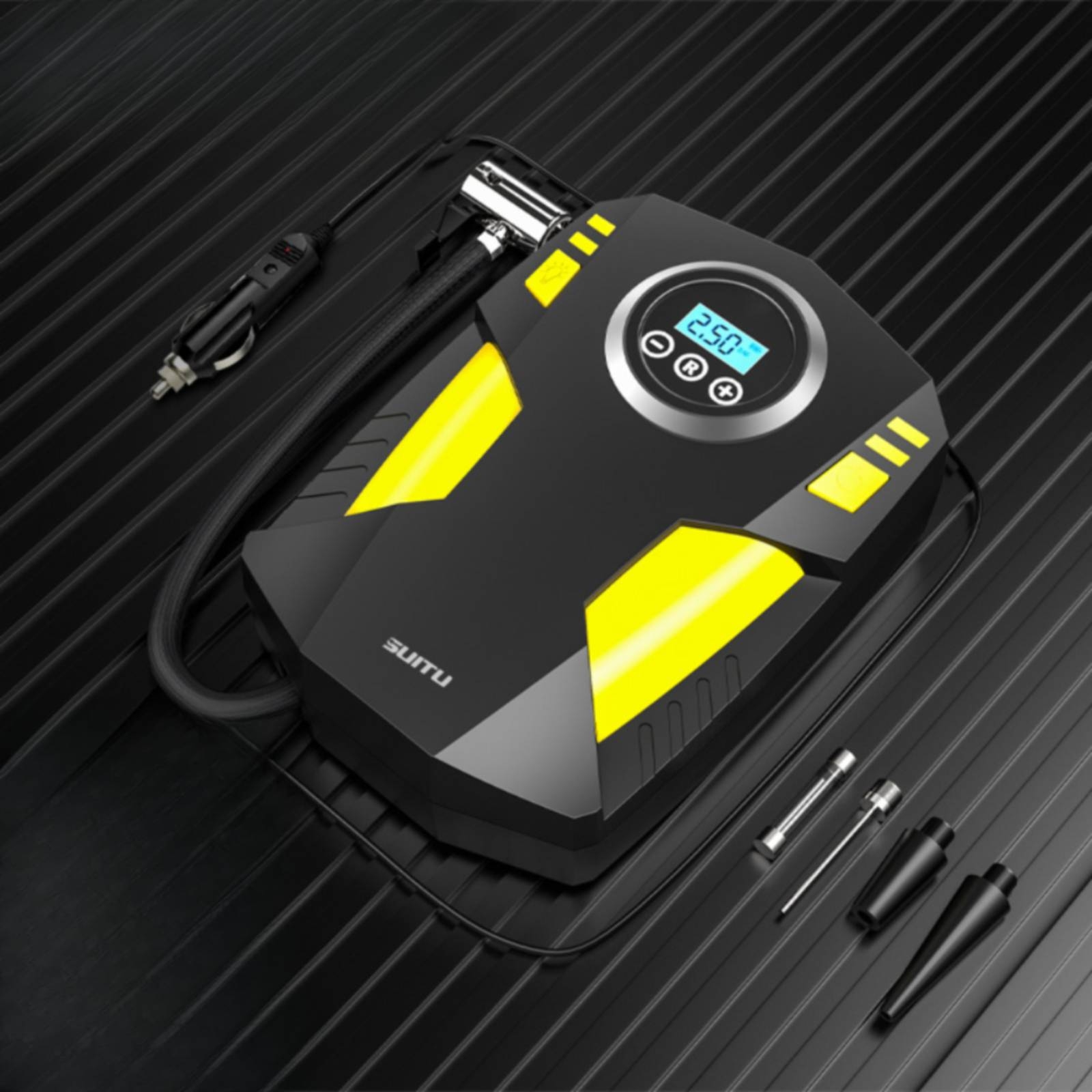 Portable Air Compressor with P - Tyre Pressure Gauge review and price