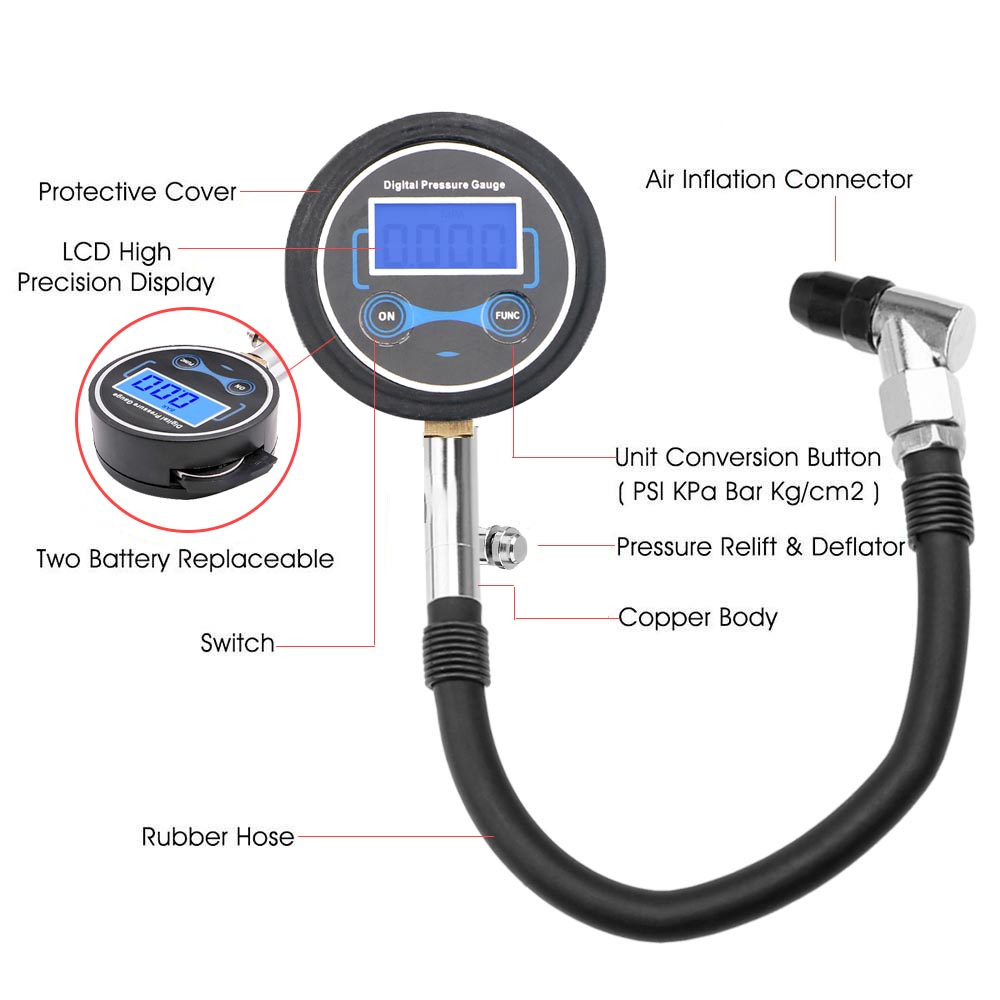 0-200Psi Tire Pressure Gauge M - Tyre Pressure Gauge review and price