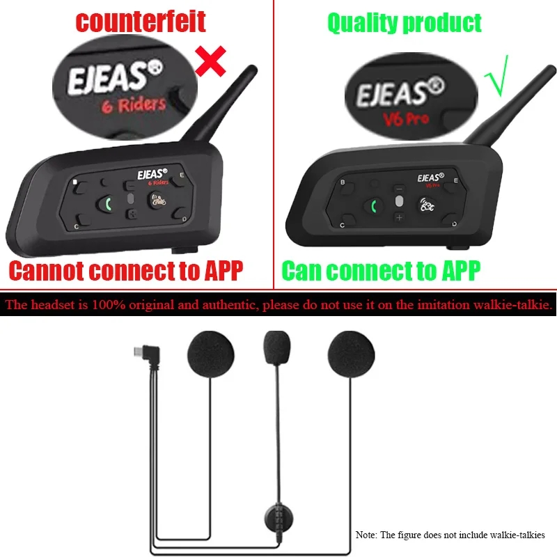 EJEAS V6 PRO+ TYPE-C Jack Micr - Intercom Headset Helmet review and price