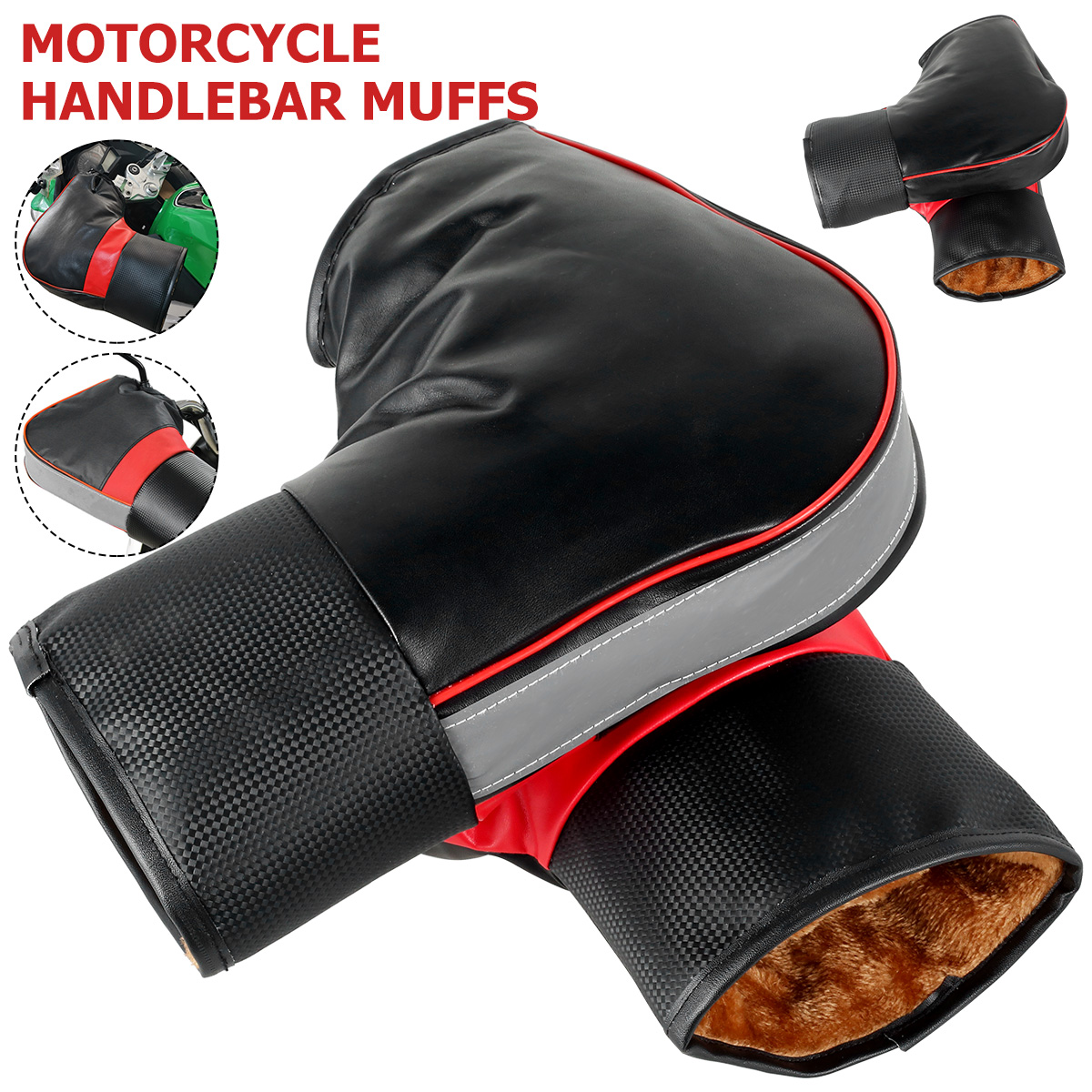 1Pair Motorcycle Handlebar Muf - Motorcycle Gear Gloves review and price