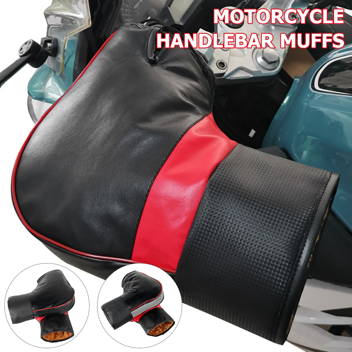1Pair Motorcycle Handlebar Muf - Motorcycle Gear Gloves review and price