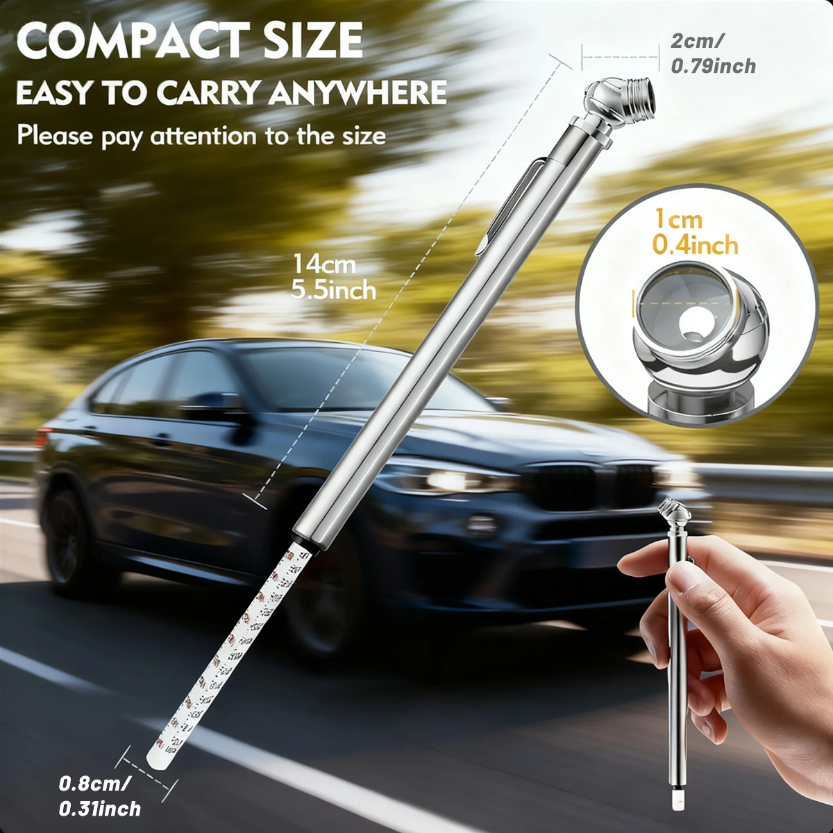 Pencil Tire Pressure Gauge – 1 - Tyre Pressure Gauge review and price