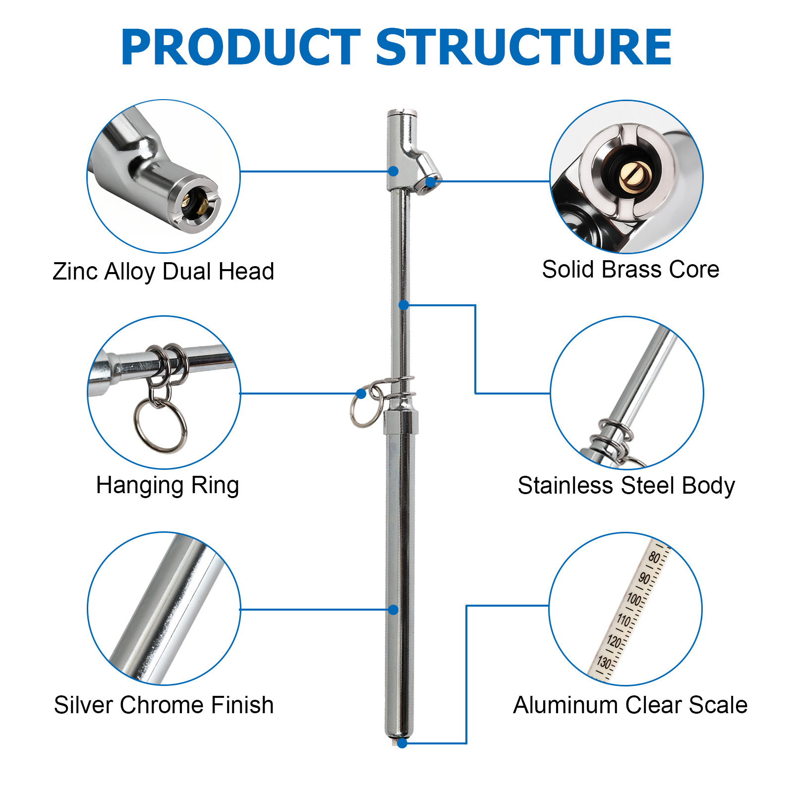 2X Dual Head & Scale Tire Pres - Tyre Pressure Gauge review and price